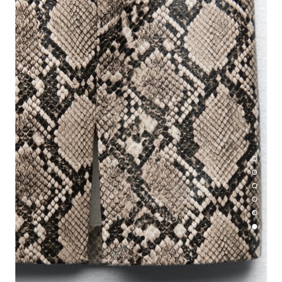 Zara animal print emboss miniskirt - Picture 6 of 7